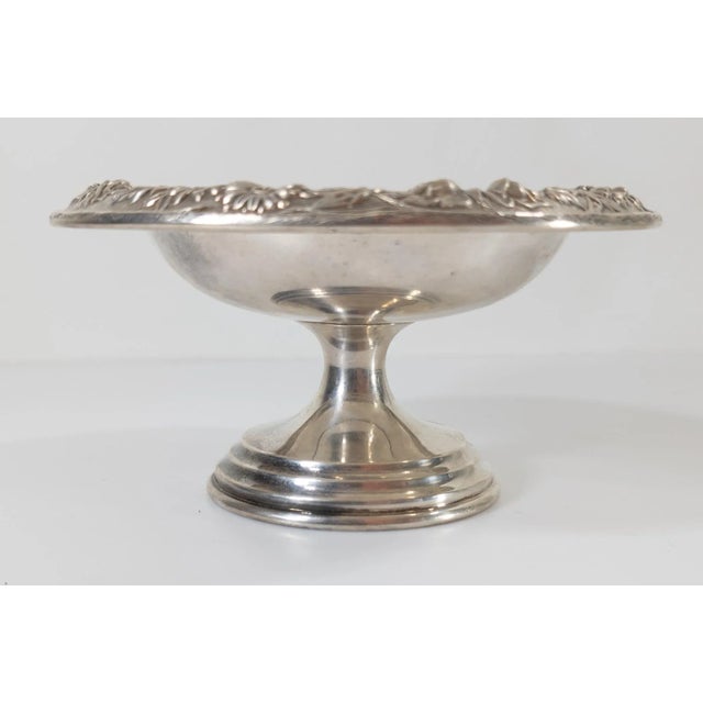 Silver Early 20th Century Sterling Silver Floral Compote by S. Kirk & Sons For Sale - Image 8 of 12