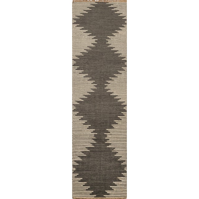 2020s Nakul Thar Charcoal 5' X 8' Area Rug For Sale - Image 5 of 7