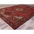 Textile 1960 7'10"x10'7" Red Centre Geometric Element Pure Wool Vintage Worn Down Clean Rug For Sale - Image 7 of 12
