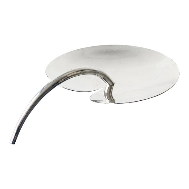 1980s Italian Modern Silverplate Bowl For Sale