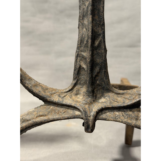 Fireplace Andirons with Naval Ship and Anchor from Bradley & Hubbard, 1920s, Set of 2 For Sale - Image 4 of 10