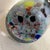 Glass Murano Italy Large Tall 14” Glass Vase Multi-Color Splash Black Marble Pretty! For Sale - Image 7 of 10