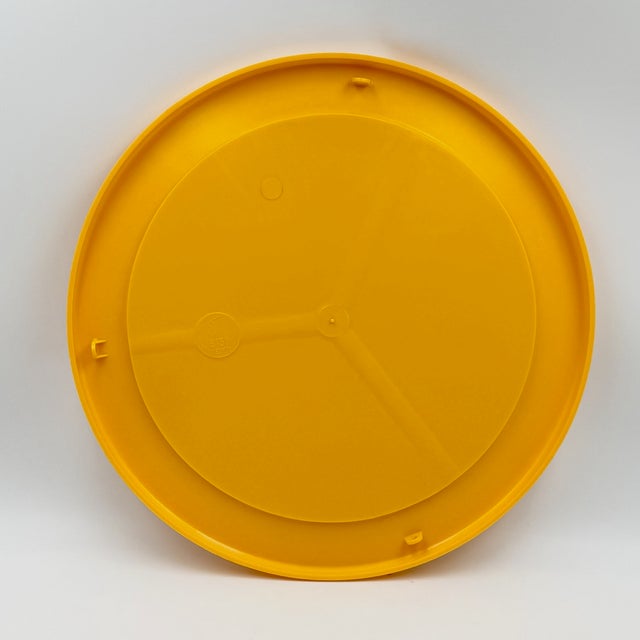 Glass Space Age French Yellow Wall Mirror, 1970s For Sale - Image 7 of 13