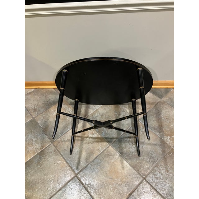 Mid 19th Century 19th Century Papier-Mâché Coffee Table With Mother-of-Pearl Inlay For Sale - Image 5 of 8