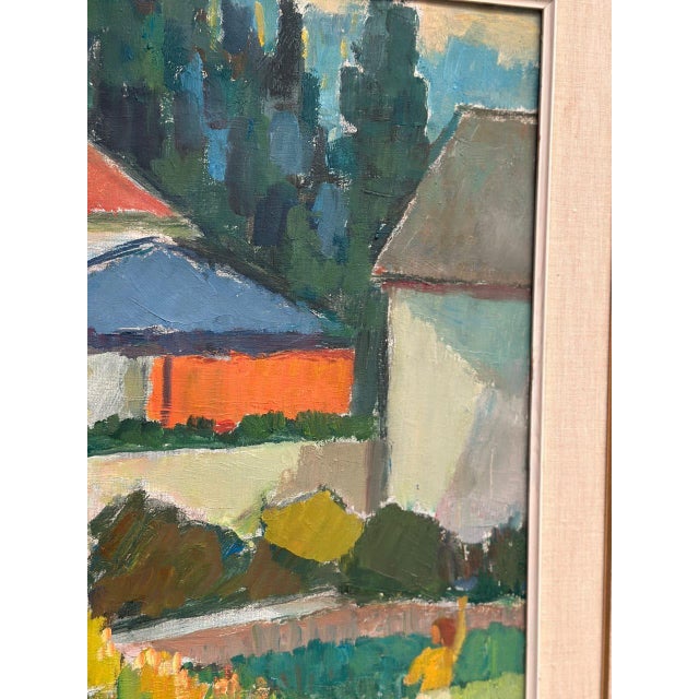 Carl Magnus Lindqvist, Summer Cottage, 1960s, Oil on Canvas, Framed For Sale - Image 10 of 18