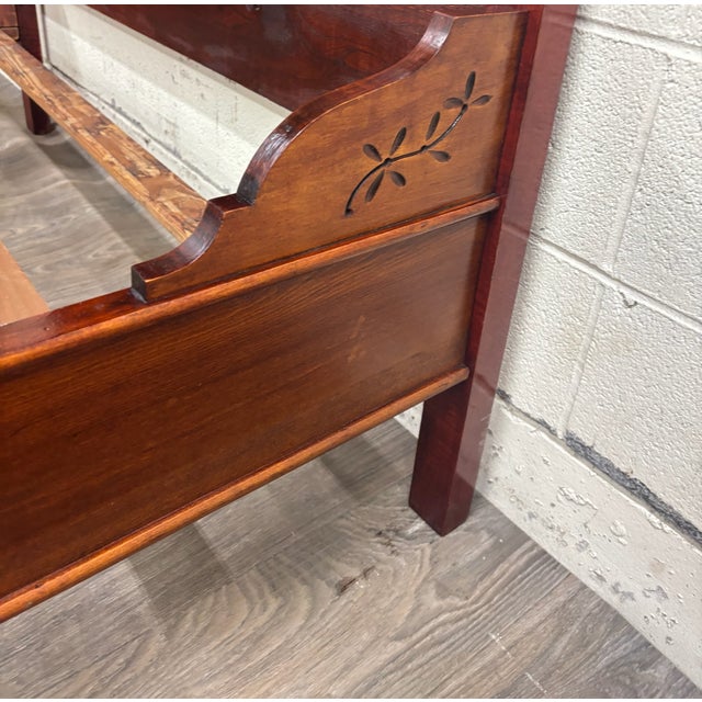 Antique Full Size Late 19th Century Victorian Eastlake Monumental High Back Bed For Sale - Image 12 of 12