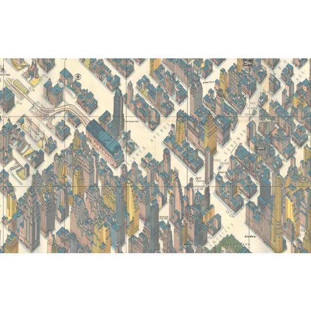Hermann Bollmann New York City Birds-Eye Map for American Airlines, 1964 For Sale - Image 8 of 12