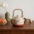 Vintage Mid-Century Modern Otagiri Japan Stoneware Seagull-Rattan Handle-Ceramic-Coastal Teapot For Sale - Image 10 of 11