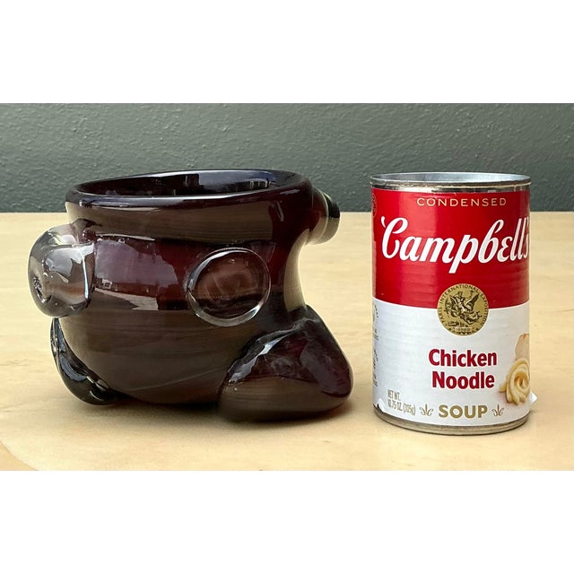 Mid 20th Century Vintage Original Art Glass Bowl For Sale - Image 5 of 12