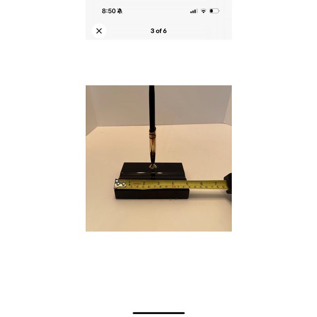 Vintage Schaeffer Pen Desk Set Blank Plate Mid Century Mad Men For Sale - Image 4 of 6