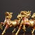 Late 20th Century Pair of Vintage Cloisonné Enamel Bronze Qilin Statues Foo Dogs 6.3" For Sale - Image 5 of 9