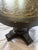 Late 20th Century Hollywood Regency Neoclassical Pedestal Accent Table With Gilt Marquetry & Glass Top For Sale - Image 10 of 11