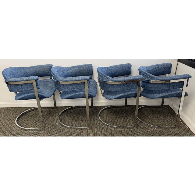 Mario Sabot 1970 Attributed to Vittorio Introini by Sabot Dining Chairs Set of 4 For Sale - Image 4 of 8