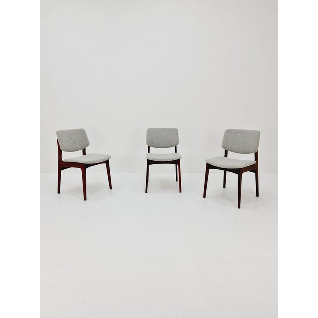 Vintage Danish Teak Chair with Teddy Fabric, 1960s For Sale - Image 11 of 11