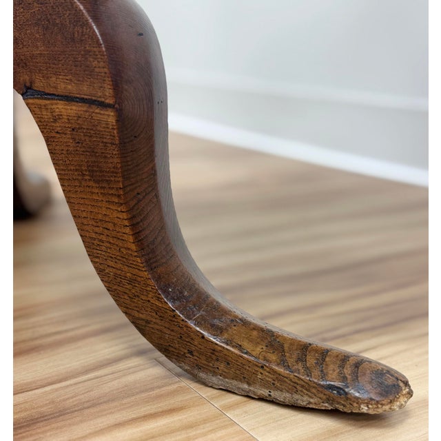 Antique Late 18th C Round English Walnut Tilt-Top Table For Sale - Image 15 of 15