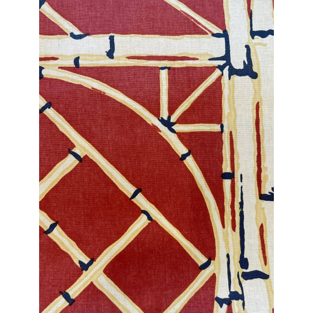 2020s Bob Collins “Chinese Lattice” Cotton Chintz Fabric For Sale - Image 5 of 9