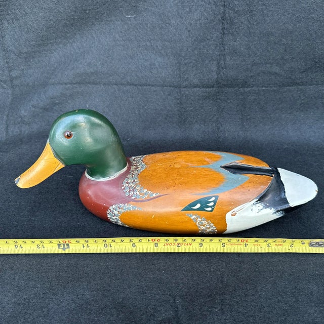 Vintage 1960s Wood Duck Decoy For Sale In San Diego - Image 6 of 9