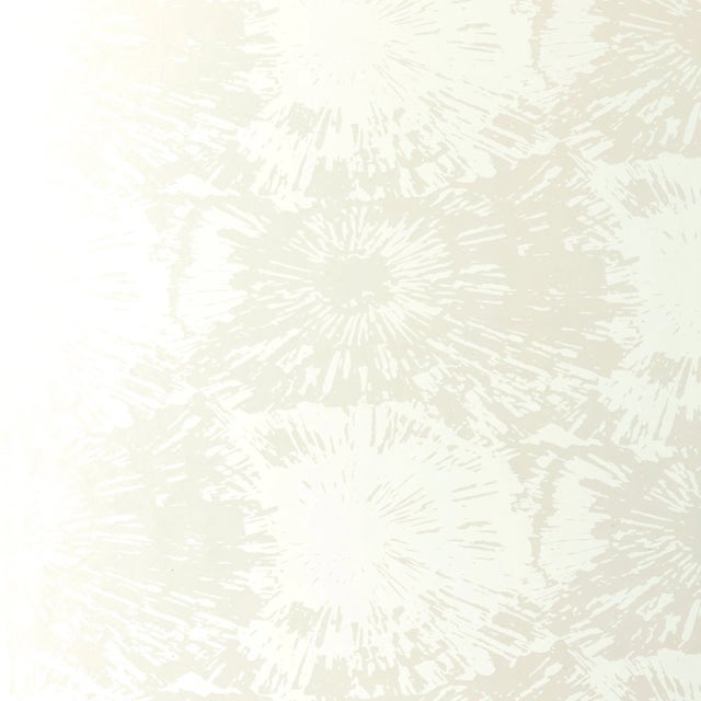 Sample - Schumacher Fireworks Wallpaper in White Opal For Sale
