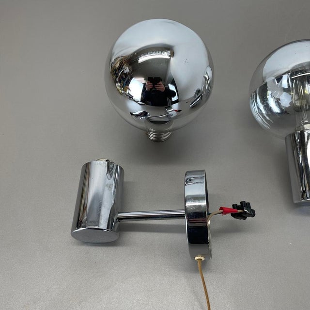 Set of Silver Cubic Wall Lights by Motoko Ishii for Staff Lights, 1970s, Set of 5 For Sale - Image 13 of 18