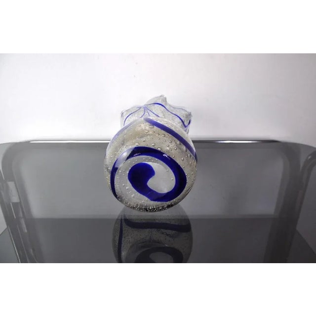Blue Vase in Murano Glass from Seguso, Italy, 1960s For Sale - Image 6 of 7