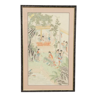 Chinese School Framed Print, Musicians For Sale