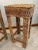 Vintage Woven Wicker Seagrass Plant Stands / Stools - a Pair For Sale - Image 9 of 12