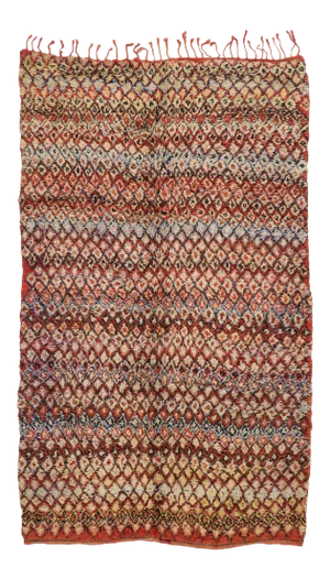 Vintage Berber Boujad Moroccan Rug - 07'01 X 11'07