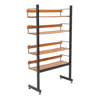 Metal and Ash Bookcase, 1960s For Sale