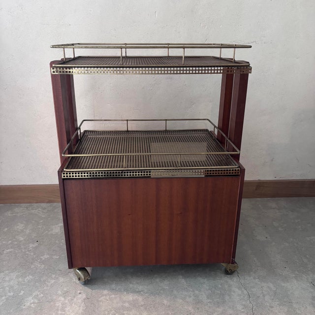 Vintage Serving Cart in Wood For Sale - Image 6 of 7