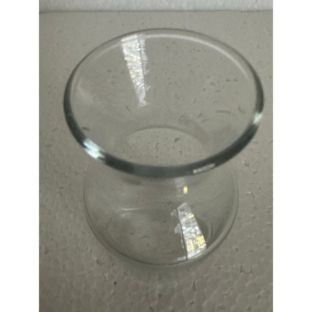 Libbey Glass Co. Vintage 1900s Glass Drink Carafe/Small Bud Vase For Sale - Image 4 of 6