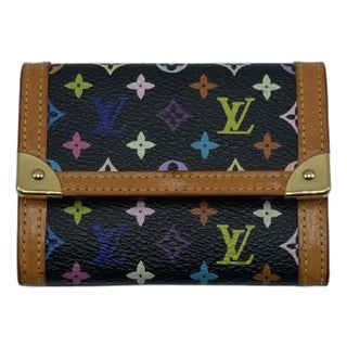 Louis Vuitton Murakami Monogram Multicolor Porte-monnaie Black For Sale