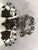 Thomas Bradbury & Sons Antique Victorian Rococo Revival 3-Piece Candelabra Set - Ornate Grape Vine & Leaf Motif Centerpiece, Late 19th Century For Sale - Image 4 of 6