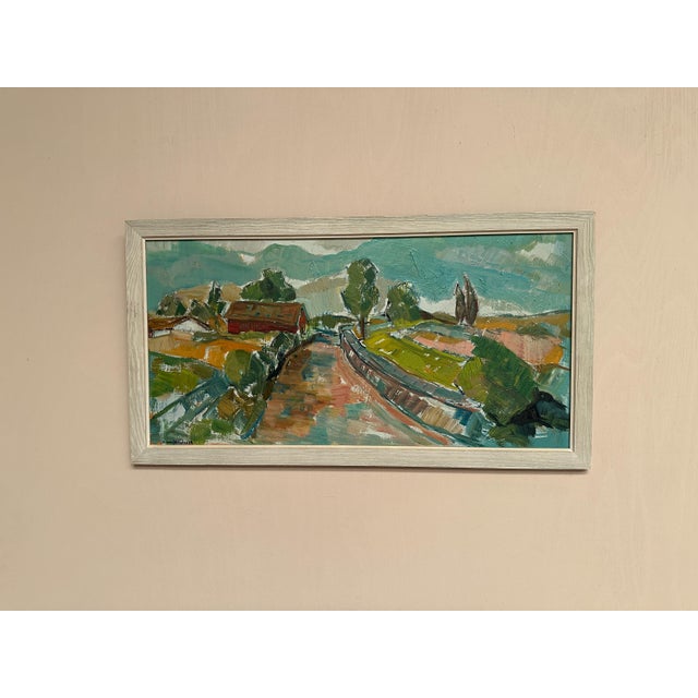 Sture Haglundh, Landscape, 1950s, Oil Painting on Panel, Framed For Sale - Image 11 of 18