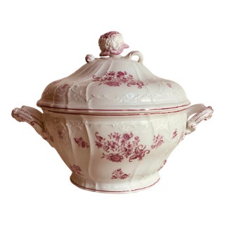French Porcelain Soup Tureen With Lid, Circa 1820 For Sale