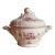 French Porcelain Soup Tureen With Lid, Circa 1820 — Rose Floral For Sale
