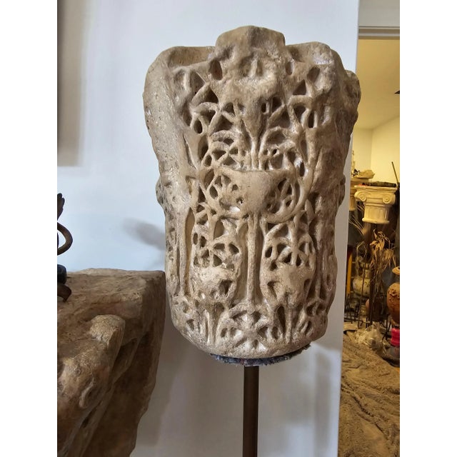 Ceramic 11th Century Arabic Capital, 1950a For Sale - Image 7 of 9