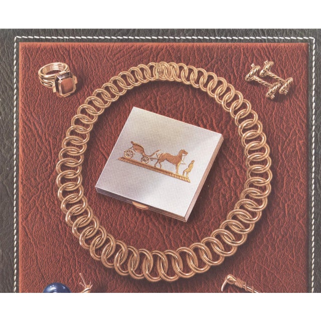 Pair-Vintage Mid-Century Hermes Jewelry Advertising Prints, Matted For Sale In New York - Image 6 of 9