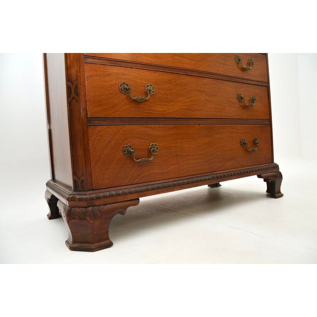 Antique Georgian Chest of Drawers from Drexel, 1950s For Sale - Image 9 of 10