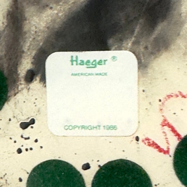 Large Matte Black Ceramic Vase With Relief Crane Motif by Haeger No. 7105 For Sale - Image 10 of 11