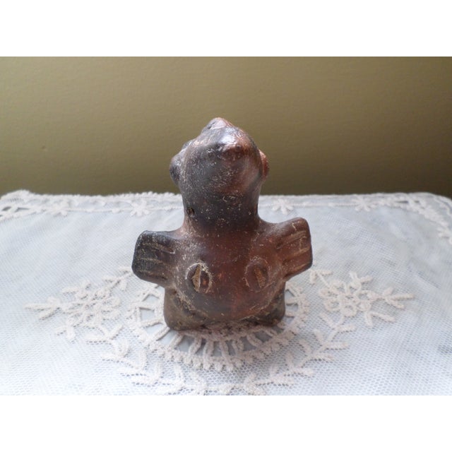 Very Nice Antique Pre-Columbian Chimu Bird Whistle. Dimensions are 4"t x 4"w x3.25"d. Nice Condition and Nice Patina for...