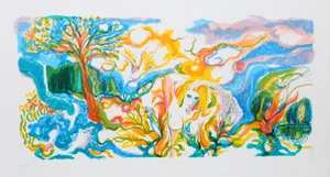 Ronald Julius Christensen, Passion Flower, Lithograph