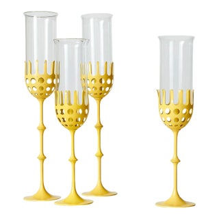 Mid 20th Century Bjorn Wiinblad Hurricane Lamps - Set of 4 For Sale