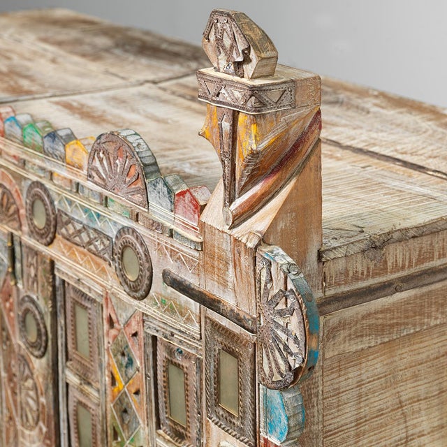 Vintage Indian Damchiya Dowry Chest, 1950s For Sale - Image 6 of 9