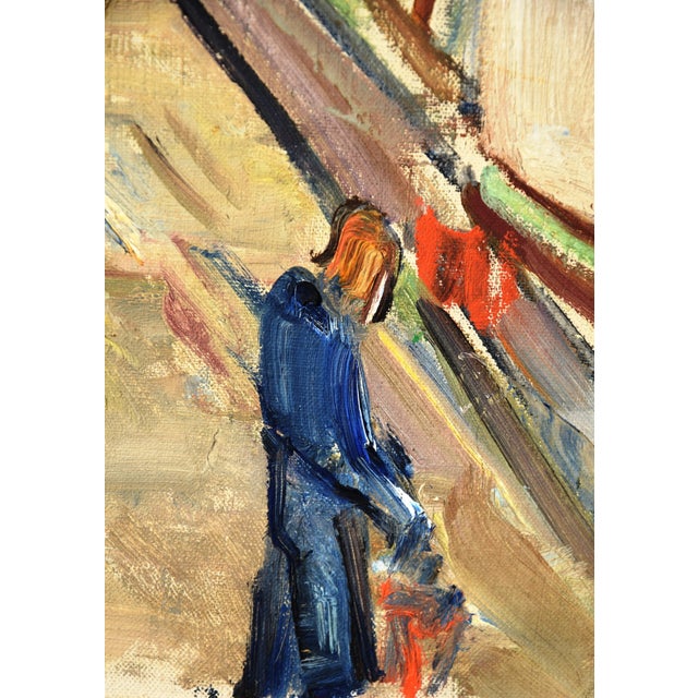 Gerta Springer, Holiday Boats in the Harbor, 1935, Oil on Canvas, Framed For Sale - Image 13 of 17