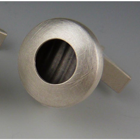 These unique cufflinks were hand fabricated by artist Carrie Hoffnagle, (I Build Pretty Things), with sterling silver and...