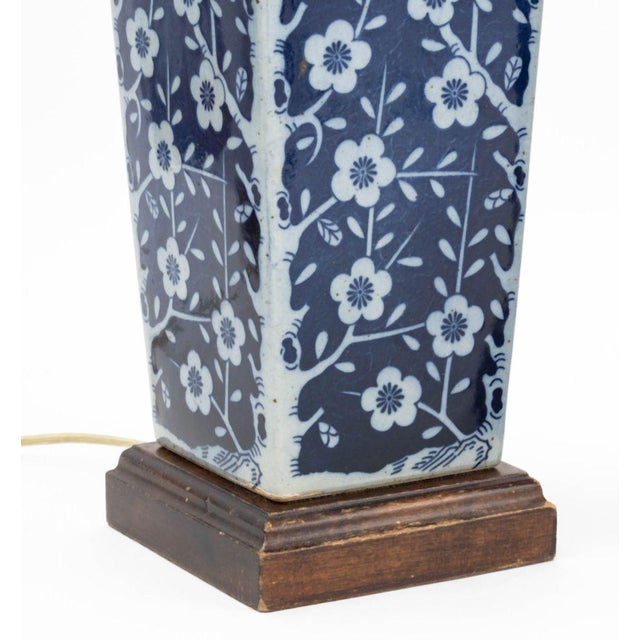 Chinese Blue & White Vases Mounted as Lamps, Pair For Sale In New York - Image 6 of 6