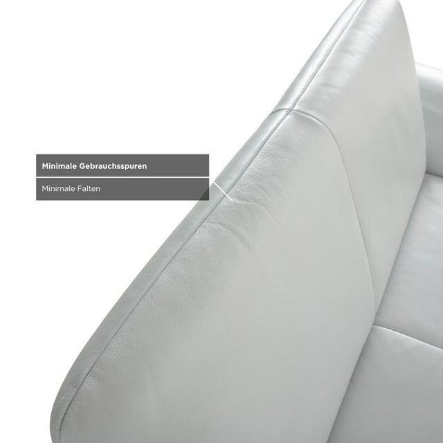 Rossini 2-Seater Sofa and Armchair in Light Blue Fabric from Koinor, Set of 2 For Sale - Image 11 of 18