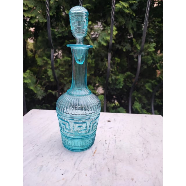 Art Nouveau Glass Carafe in Union Glass For Sale - Image 6 of 6