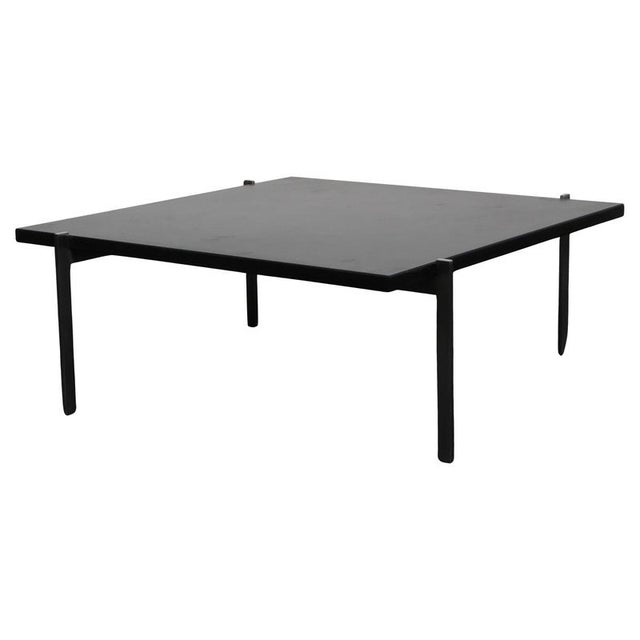 Brown Coffee Table in Stainless Steel attributed to Poul Kjærholm for Fritz Hansen, 2010s For Sale - Image 8 of 8