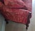 French Hickory Chair Louis XV Style Camelback Loveseat Settee in Red & Gold Damask For Sale - Image 3 of 5